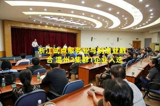 kaiyun官网-浙江试点服务业与制造业融合 温州2集群1企业入选